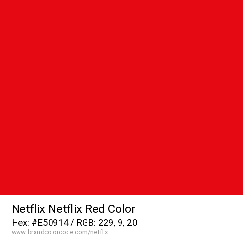 Netflix's Netflix Red color solid image preview