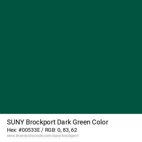 SUNY Brockport's Dark Green color solid image preview