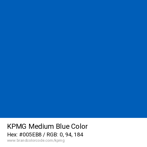 KPMG's Medium Blue color solid image preview