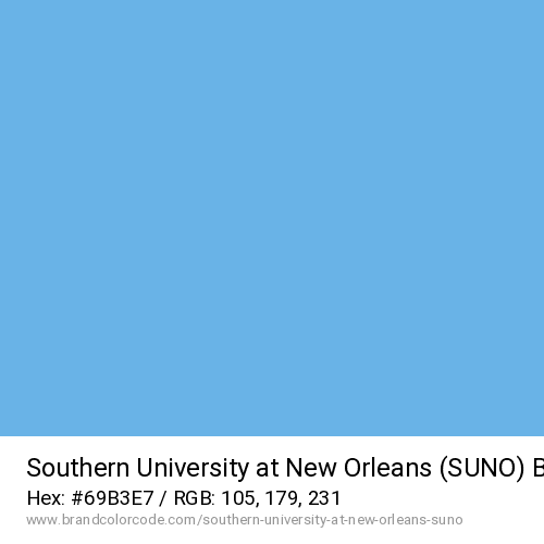 Southern University at New Orleans (SUNO)'s Blue color solid image preview