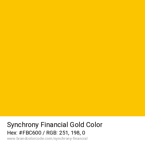 Synchrony Financial's Gold color solid image preview