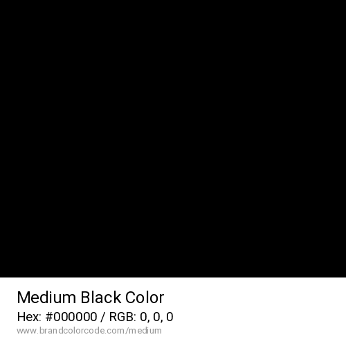 Medium's Black color solid image preview