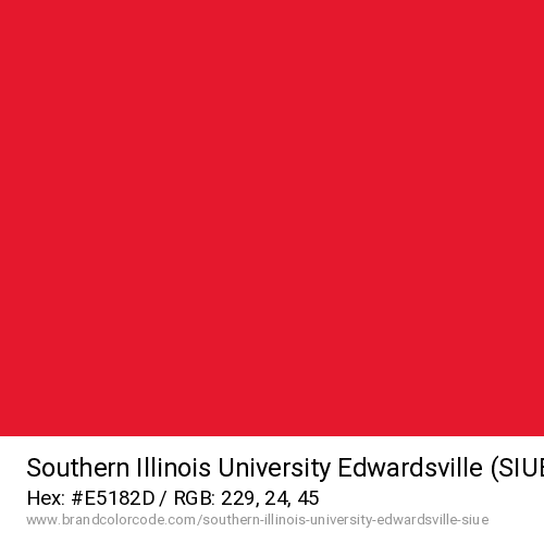 Southern Illinois University Edwardsville (SIUE)'s Red color solid image preview