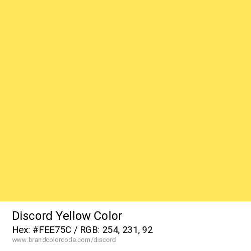 Discord's Yellow color solid image preview