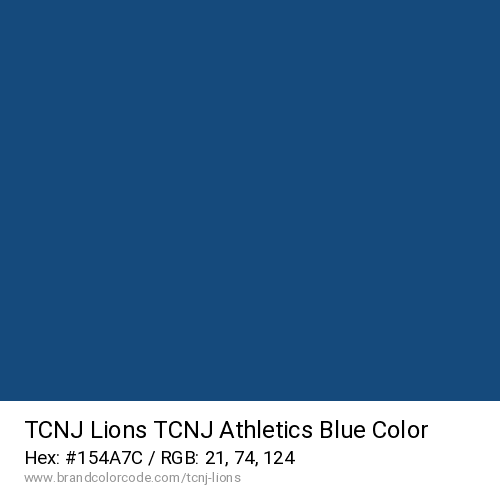 TCNJ Lions's TCNJ Athletics Blue color solid image preview