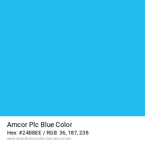 Amcor Plc's Blue color solid image preview