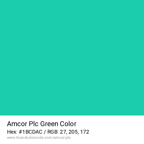 Amcor Plc's Green color solid image preview