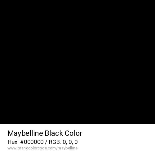 Maybelline's Black color solid image preview