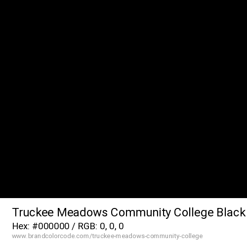 Truckee Meadows Community College's Black color solid image preview