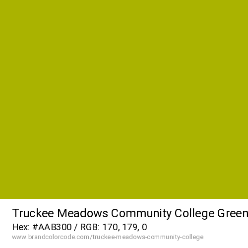 Truckee Meadows Community College's Green color solid image preview