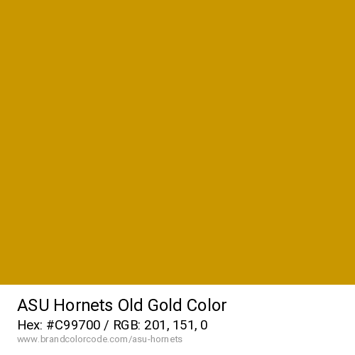 ASU Hornets's Old Gold color solid image preview