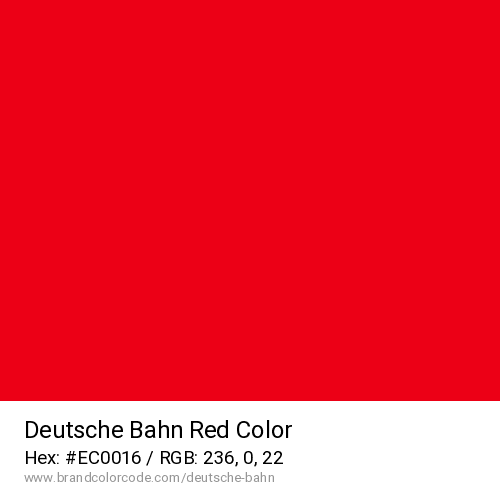 Deutsche Bahn's Red color solid image preview