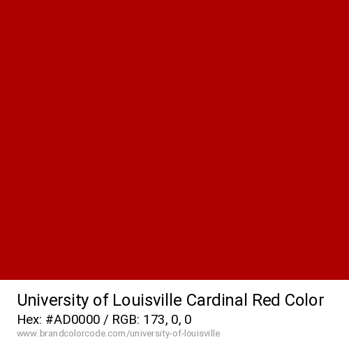 University of Louisville's Cardinal Red color solid image preview