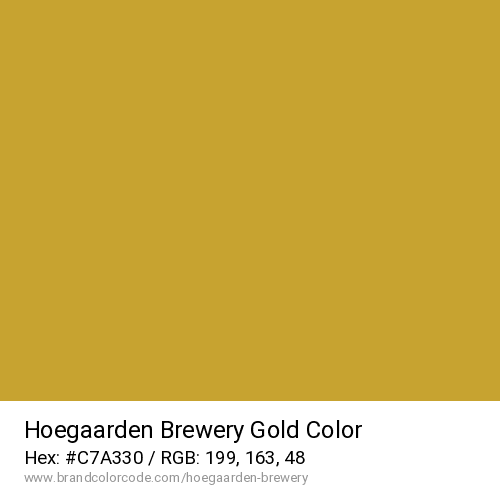 Hoegaarden Brewery's Gold color solid image preview