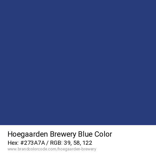 Hoegaarden Brewery's Blue color solid image preview