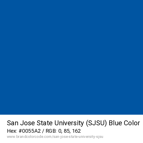 San Jose State University (SJSU)'s Blue color solid image preview