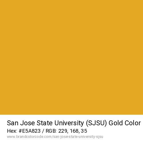 San Jose State University (SJSU)'s Gold color solid image preview