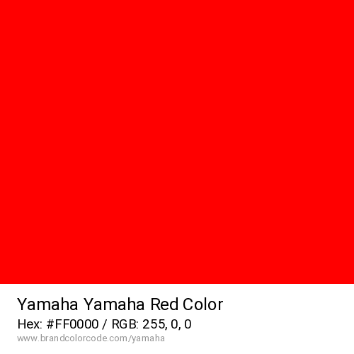 Yamaha's Yamaha Red color solid image preview