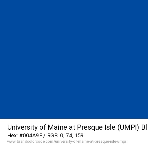 University of Maine at Presque Isle (UMPI)'s Blue color solid image preview