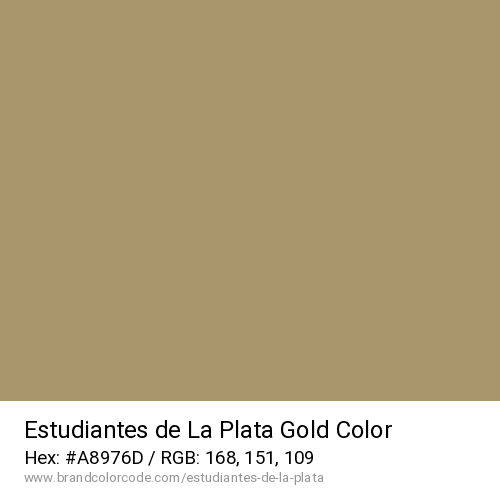 Estudiantes de La Plata's Gold color solid image preview