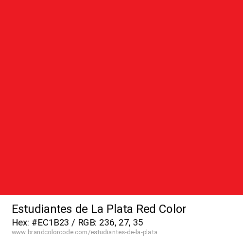 Estudiantes de La Plata's Red color solid image preview