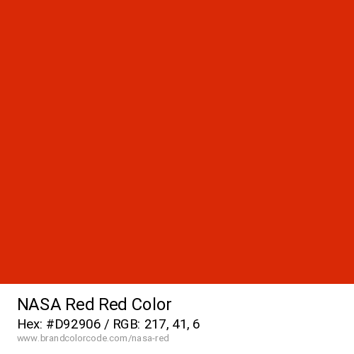 NASA Red's Red color solid image preview