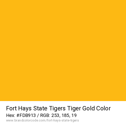 Fort Hays State Tigers's Tiger Gold color solid image preview