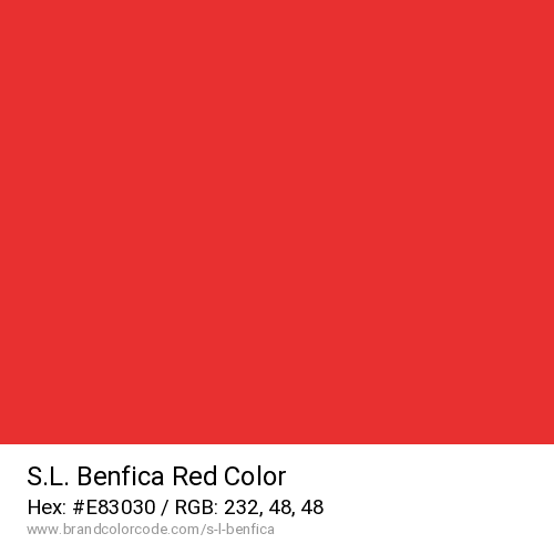 S.L. Benfica's Red color solid image preview