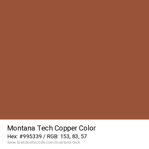 Montana Tech's Copper color solid image preview