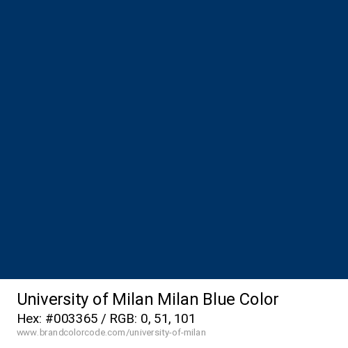 University of Milan's Milan Blue color solid image preview