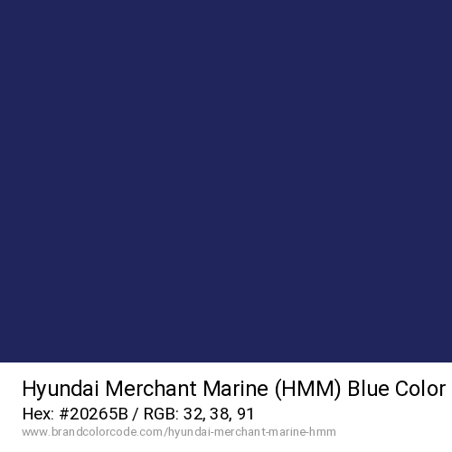 Hyundai Merchant Marine (HMM)'s Blue color solid image preview
