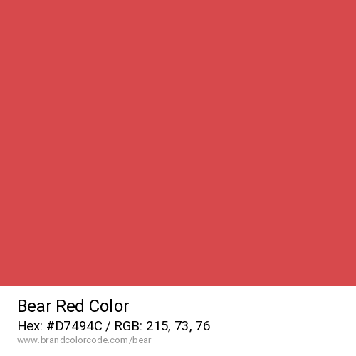 Bear's Red color solid image preview
