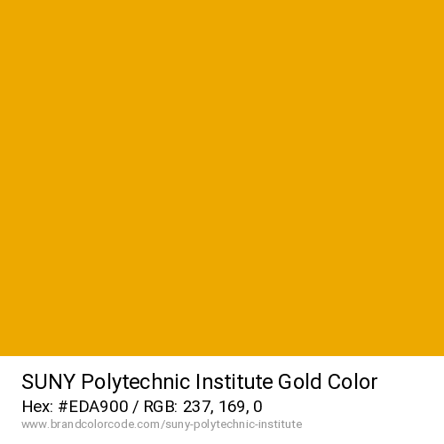 SUNY Polytechnic Institute's Gold color solid image preview