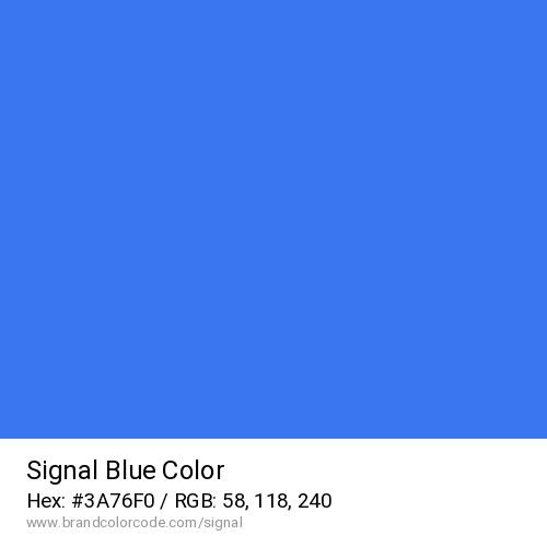 Signal's Blue color solid image preview