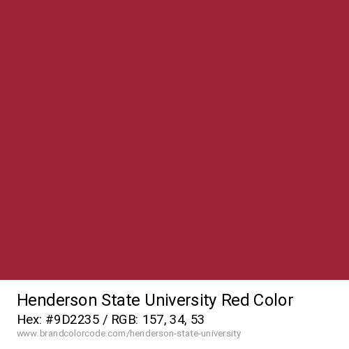 Henderson State University's Red color solid image preview