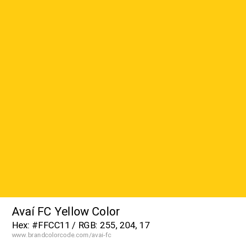 Avaí FC's Yellow color solid image preview