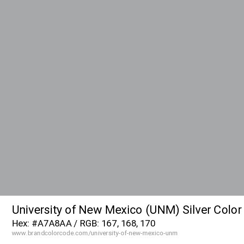 University of New Mexico (UNM)'s Silver color solid image preview