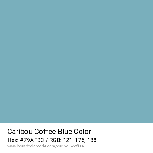 Caribou Coffee's Blue color solid image preview