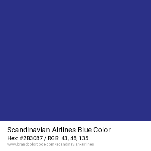 Scandinavian Airlines's Blue color solid image preview