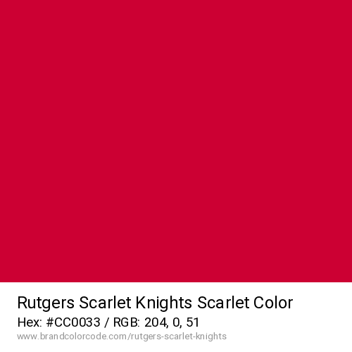 Rutgers Scarlet Knights's Scarlet color solid image preview