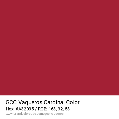 GCC Vaqueros's Cardinal color solid image preview