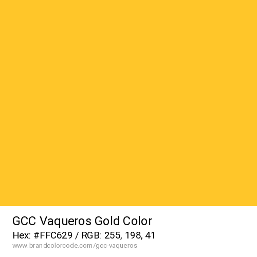 GCC Vaqueros's Gold color solid image preview