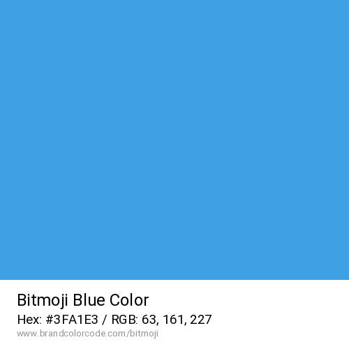Bitmoji's Blue color solid image preview