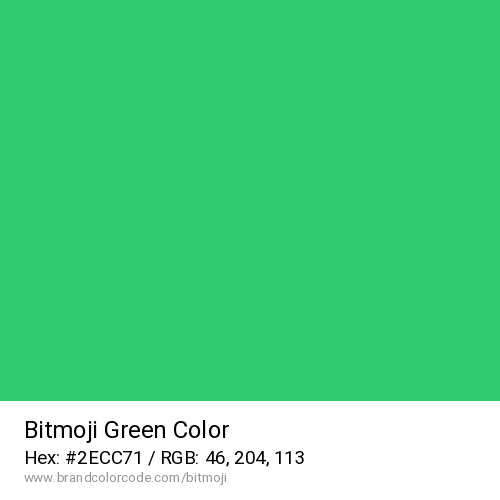 Bitmoji's Green color solid image preview
