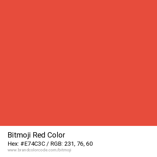 Bitmoji's Red color solid image preview