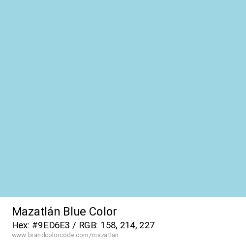 Mazatlán's Blue color solid image preview