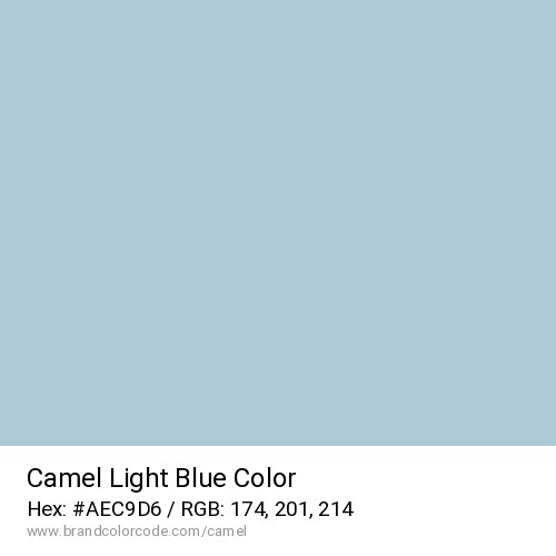 Camel's Light Blue color solid image preview