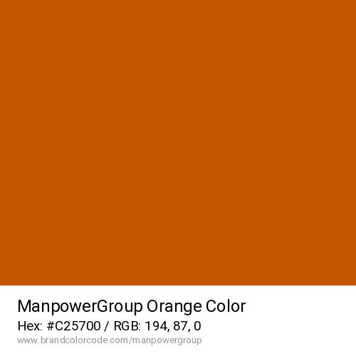 ManpowerGroup's Orange color solid image preview