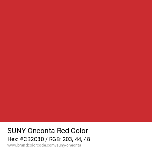 SUNY Oneonta's Red color solid image preview