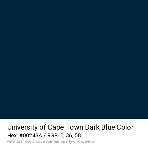 University of Cape Town's Dark Blue color solid image preview